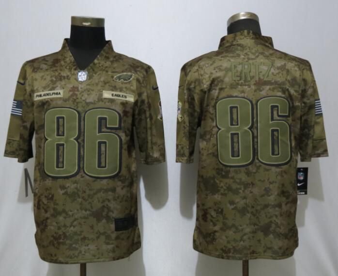 Men Philadelphia Eagles #86 Ertz Nike Camo Salute to Service Limited NFL Jerseys->youth nba jersey->Youth Jersey